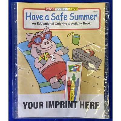 Have a Safe Summer Coloring Book Fun Pack
