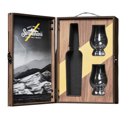 Clamshell Whiskey Box with Print Insert