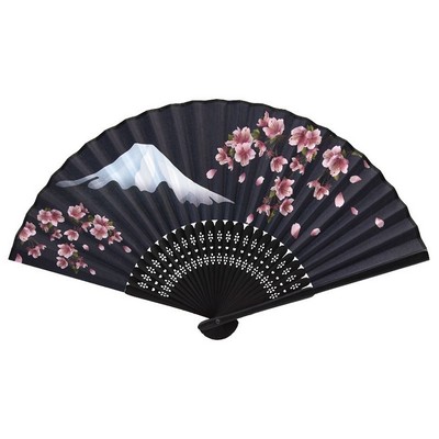 Hand Fan Bamboo Printed Pattern Folding Fan