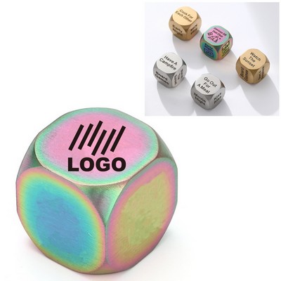 Custom Logo Stainless Steel Dice