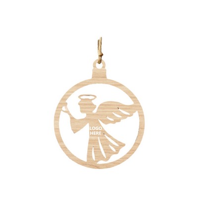 Circular Carved Wooden Ornament