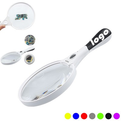 Large Magnifying Lens with Ultra-Bright LED Lights Encompass 3 Magnifications
