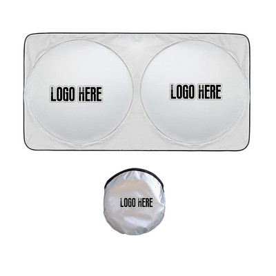 Car Folding Window Sun Shade With Pouch