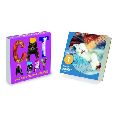 2026 Cat A Day Daily Desktop Calendar