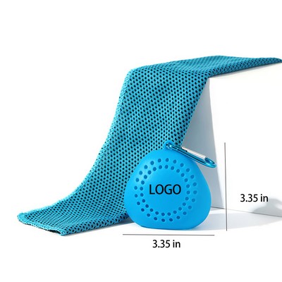 Cooling Towel with Silicone Storage Case