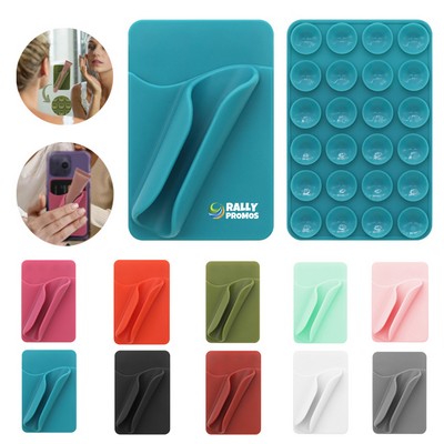 Silicone Suction Cup Lipgloss Phone Card Holder