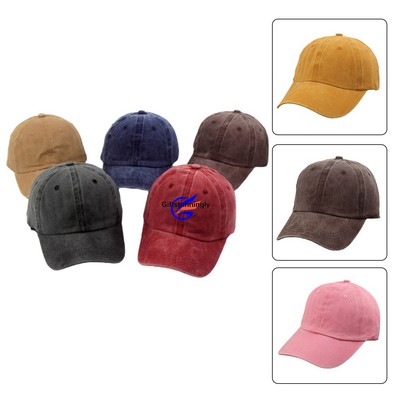 Washed Distressed Cap Vintage Dad Hat