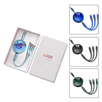 3-In-1 Retractable Charging Cable