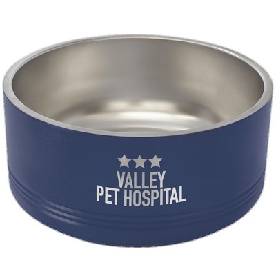 Polar Camel 64 oz. Large Navy Blue Pet Bowl