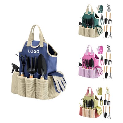 Outdoor Gardening Tool Kit with Tote Bag