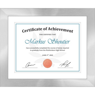 Mason - Diploma / Certificate Frame (Silver)