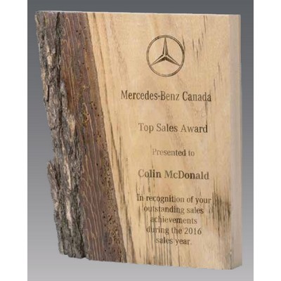 Cedar Live Edge Plaque - 6" x 8" - 7"x 9"
