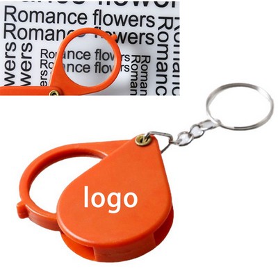 Foldable Keychain Magnifier 10X HD Lens Portable & ScratchResistant