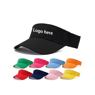 Washed Denim Sun Visor Hat