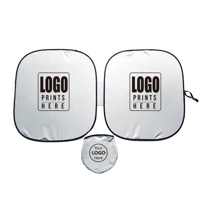 Foldable Car Sun Shade w/ Packing Pouch