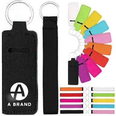 Lipstick & Balm Tube Holder Keychain