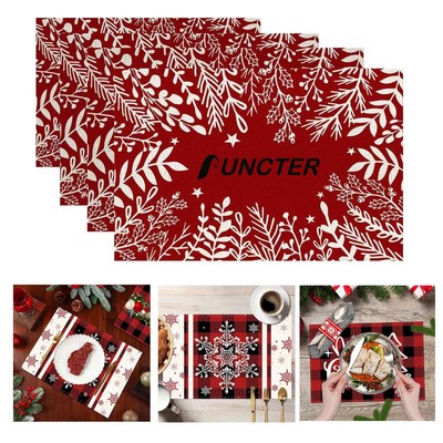 Custom Linen Table Placemat Dinner Mats 15.7 x 11.8"