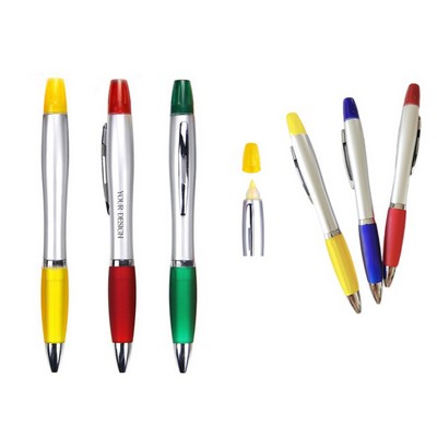 Ballpoint Pen w/ Highlighter