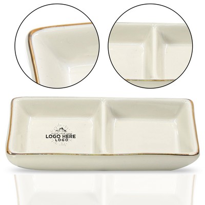 Square Ceramic Jewelry Tray