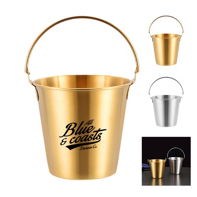 Galvanized Steel Ice Bucket with Bottle Opener