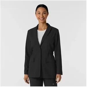 Wonder Wink Layers Women's Blazer Short Lab Coat