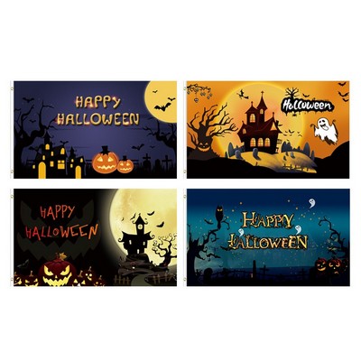 Halloween House Flag 3x5'