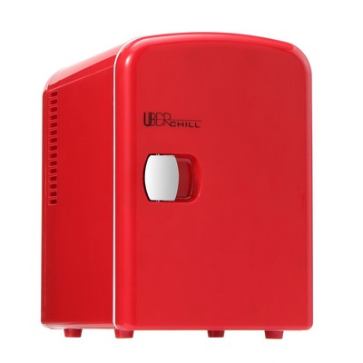 UBER Appliance Chill 6 Can Mini Fridge Red