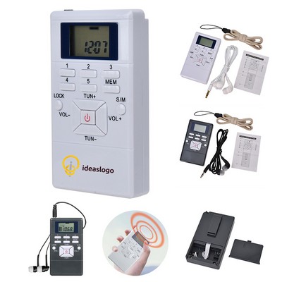 Portable Radio Wireless Digital Receiver with Earphone