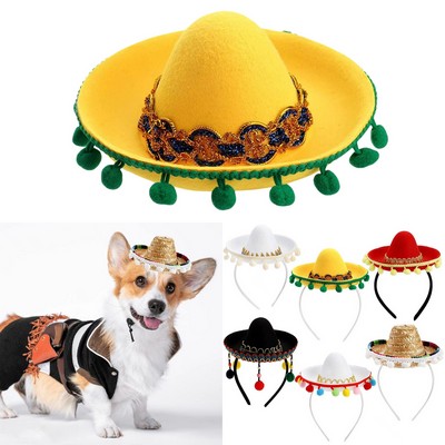 Mini Mexican Sombrero for Pets