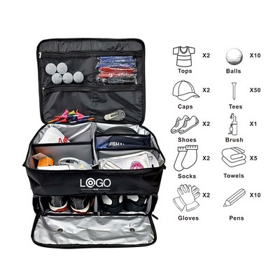 Collapsible Golf Locker Car Trunk Organizer