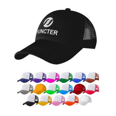 Ventilated Two-Tone Mesh Baseball Cap