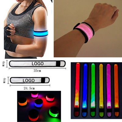 LED Light Up Band Slap Bracelets