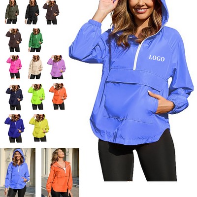 Women Packable Waterproof Lightweight Jacket