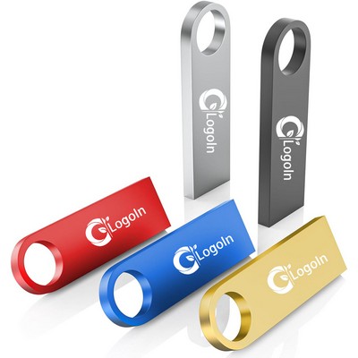32GB Metal Thumb Flash Drive USB 2.0 with Keychain