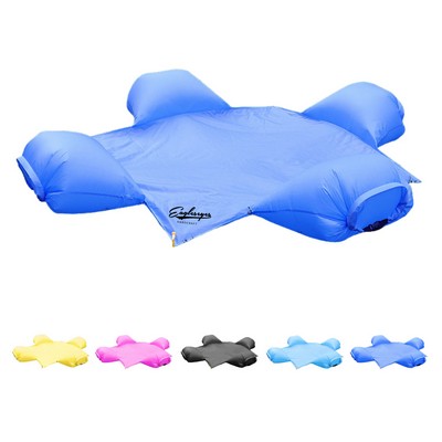 Beach Mat with Inflatable Pillow