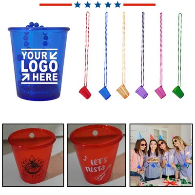 Bachelorette Party Shot Cup Necklace