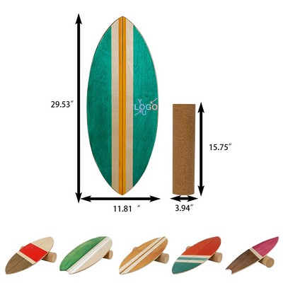 Wooden Balance Board Exercise Tool