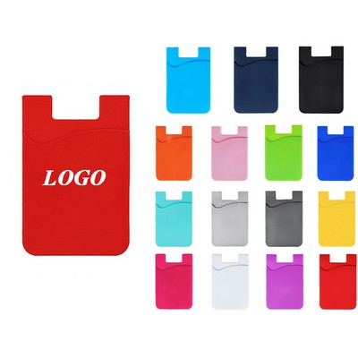Single Layer Silicone Phone Wallet Holder