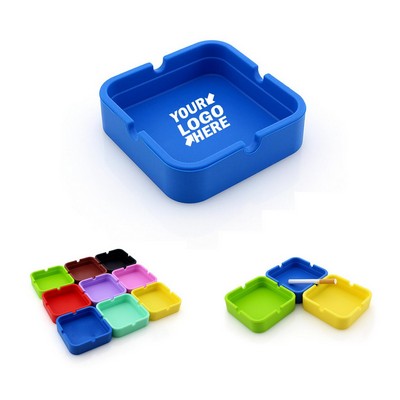 Square Silicone Ashtray