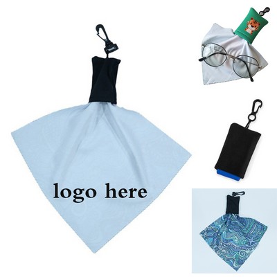 Tech-Clean Microfiber Wipes with Clip