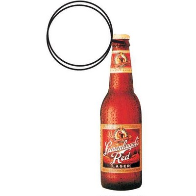 Beer Bottle Executive Key Chain w/Mirrored Back (4 Square Inch)