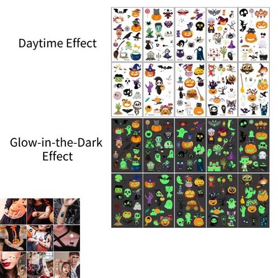 Glow Halloween Tattoo