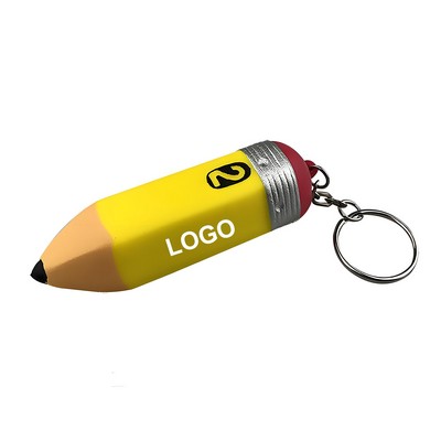 Foam Squeeze Pencil Keychain