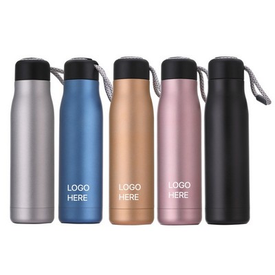 550ml Portable Outdoor Insulated Water Bottle Large Capacity Sport Flask