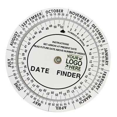 4.25'' Dia Scheduling Wheel Chart Calendar With PVC material