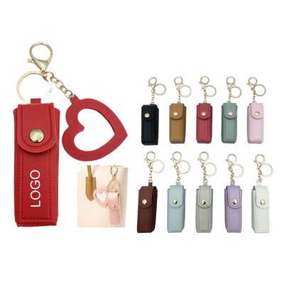 Lipstick Keychain With Mirror