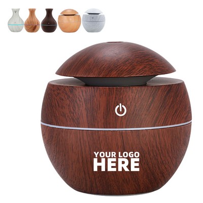 200ml Mushroom Wood Grain Humidifier