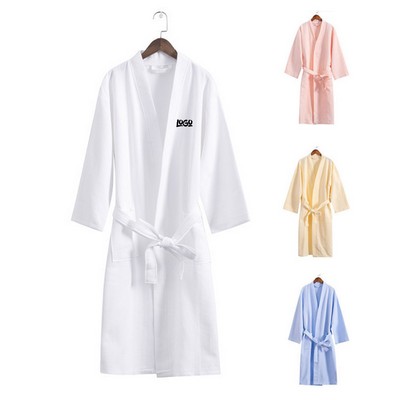 Soft Cotton Waffle Bathrobe