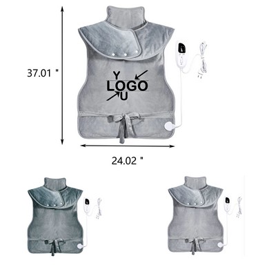 Plush Electric Blanket for Shoulder and Back Warmth