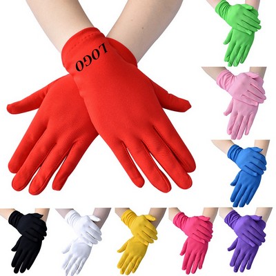 Stretch Satin Gloves